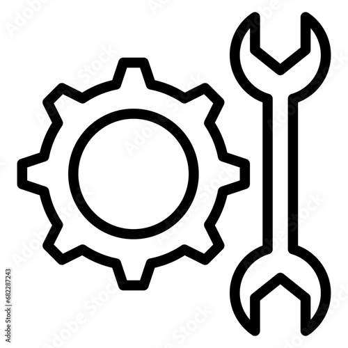 Maintenance Line Icon