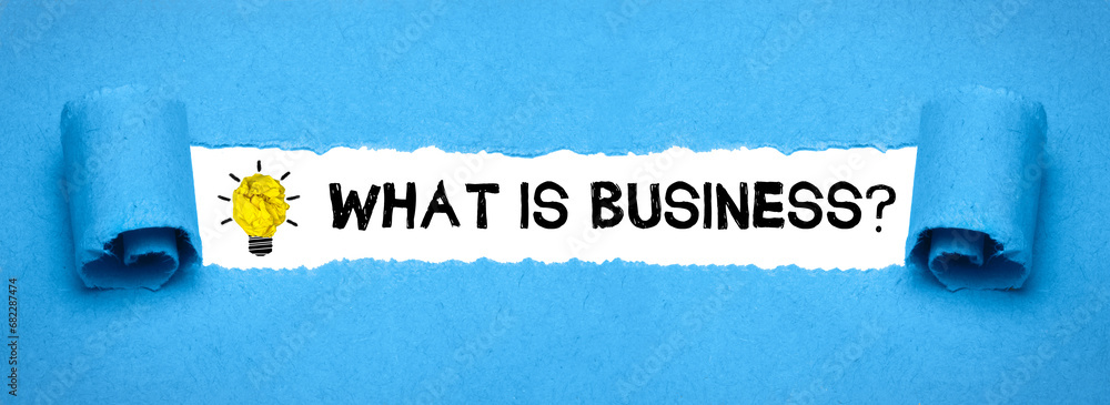 What is Business?	 - obrazy, fototapety, plakaty 