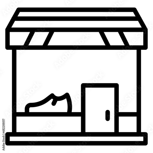 Shoe Shop Line Icon