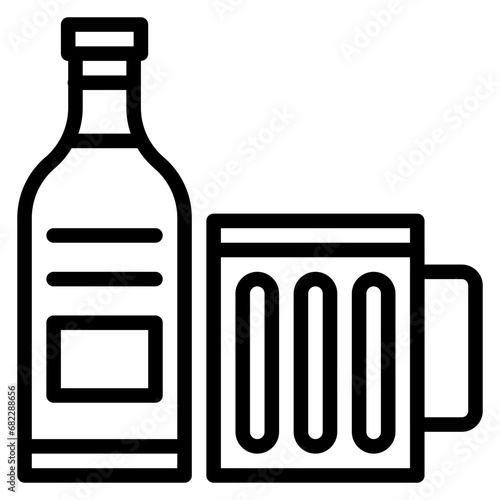 Beer Line Icon