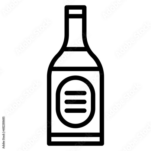 Beer Bottles Line Icon
