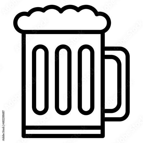 Beer Mug Line Icon