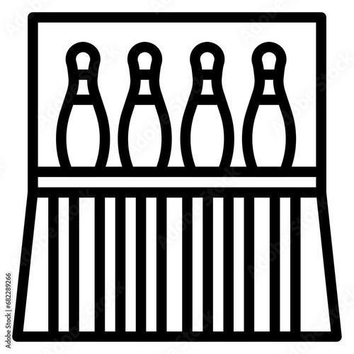Bowling Lane Line Icon