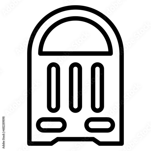 Kick Board Line Icon
