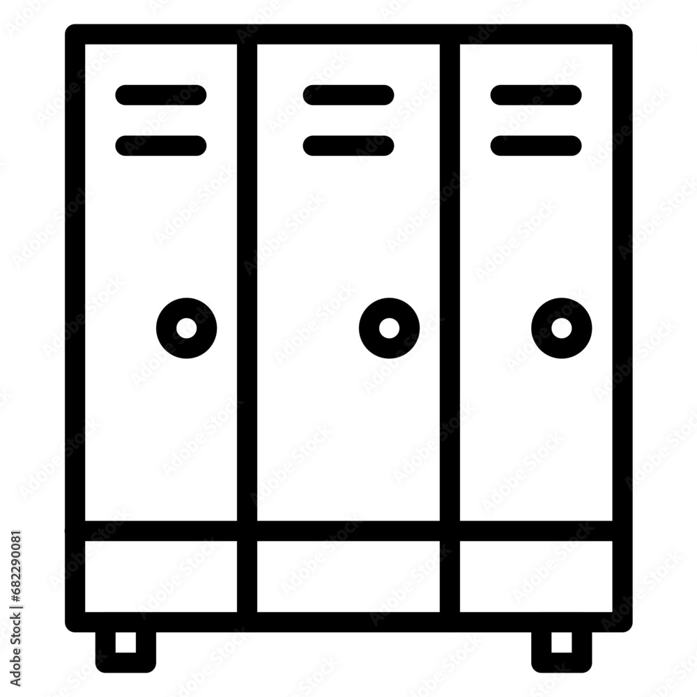 Locker Line Icon