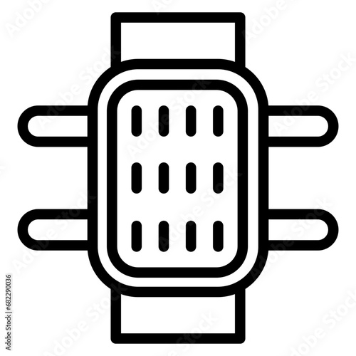 Elbow Pads Line Icon