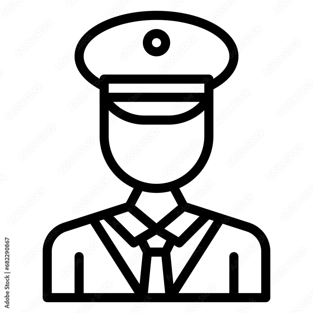 Driver Line Icon Driver Line Icon