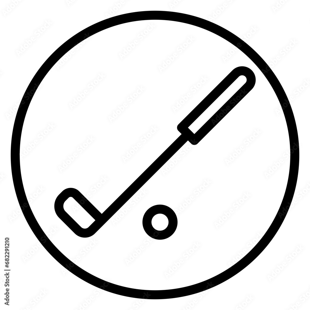Golf Line Icon Golf Line Icon