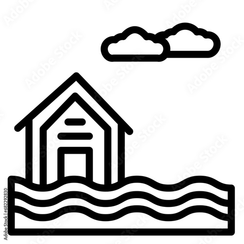 Flood Line Icon