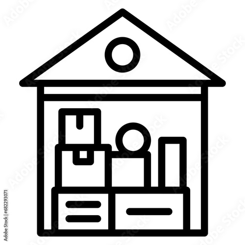 Hoarding Line Icon