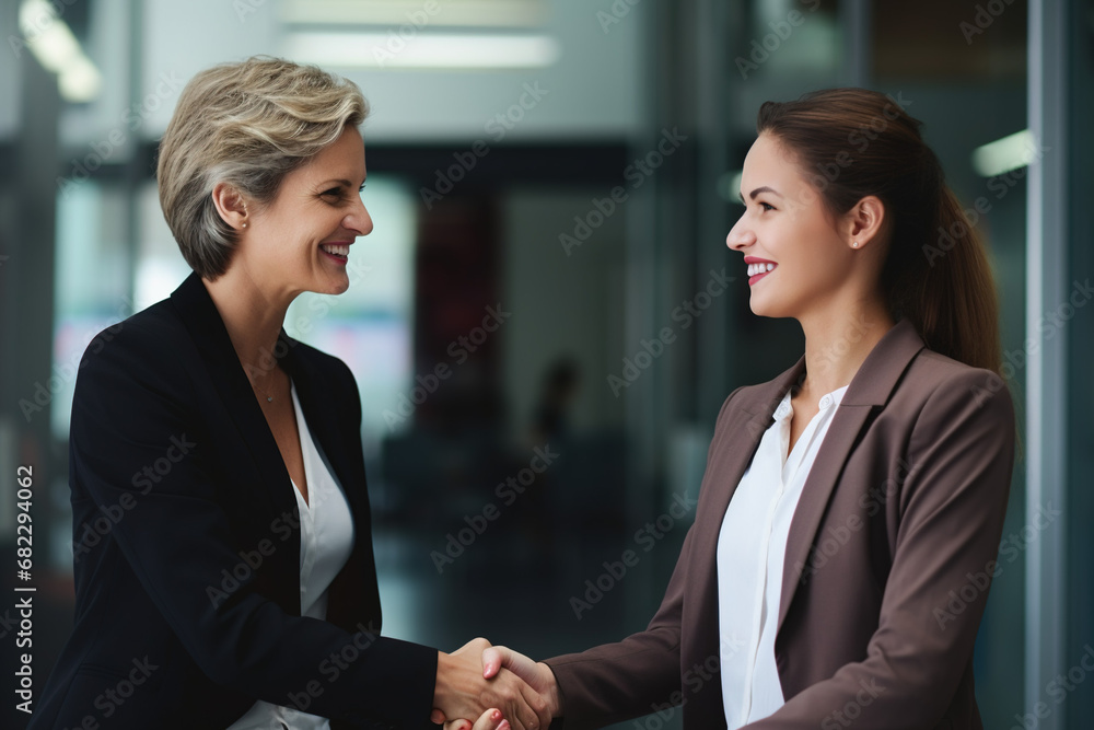Two Business Professionals Shaking Hands Two Business Professionals Shaking Hands
