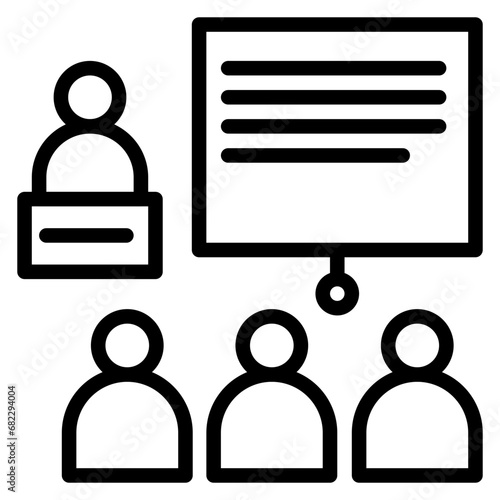 Workshop Line Icon