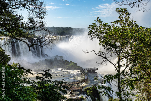 Devil's Throat at Iguazu Falls, one of the world's great natural wonders, on the border of Argentina and Brazil.