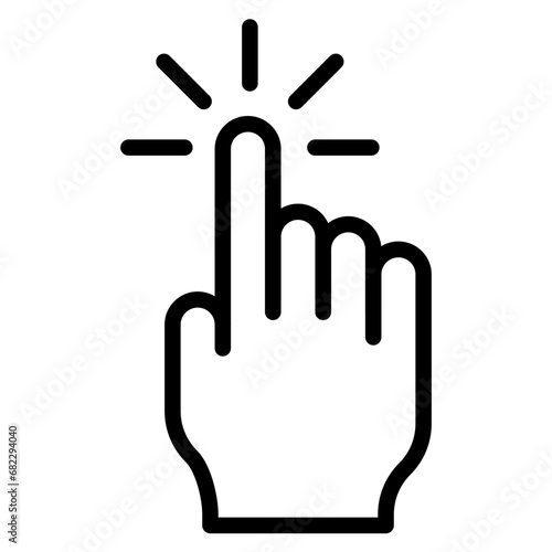 Clicks Line Icon