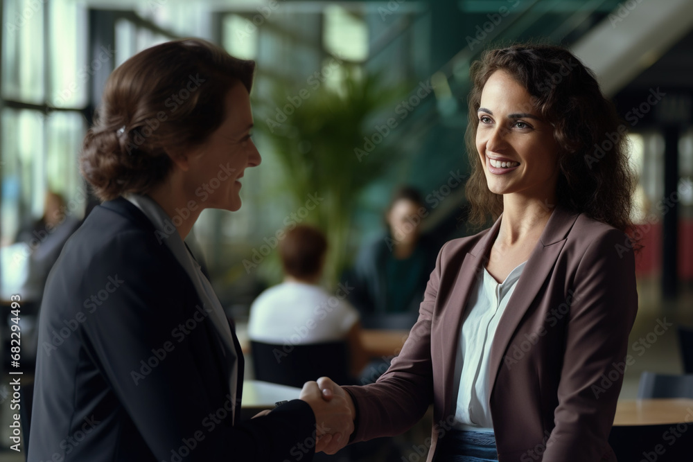 Two Business Professionals Shaking Hands Two Business Professionals Shaking Hands
