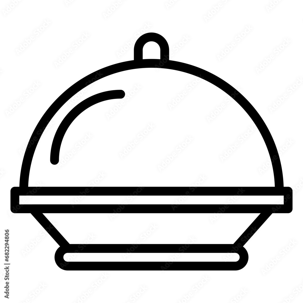 Food Tray Line Icon Food Tray Line Icon
