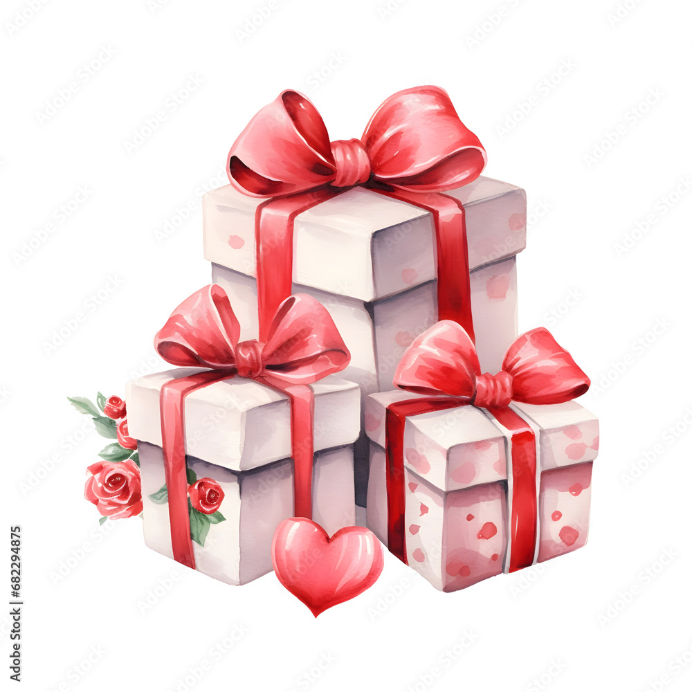 Obraz premium Valentine gift clipart