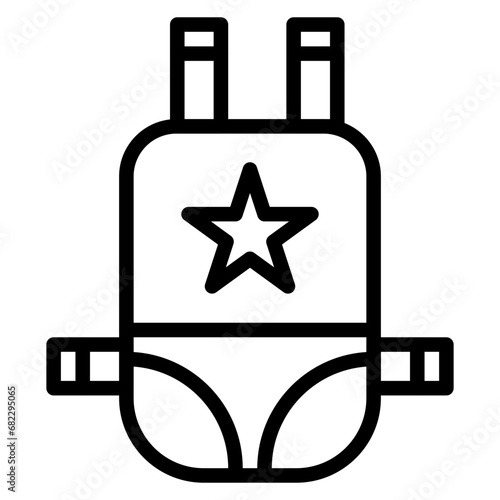 Baby carrier Line Icon