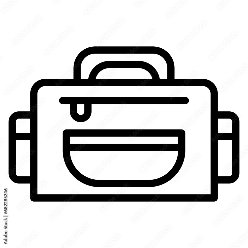 Diaper bag Line Icon Diaper bag Line Icon