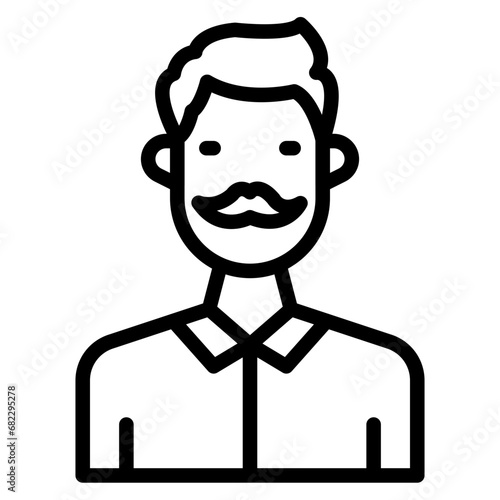 Father Line Icon