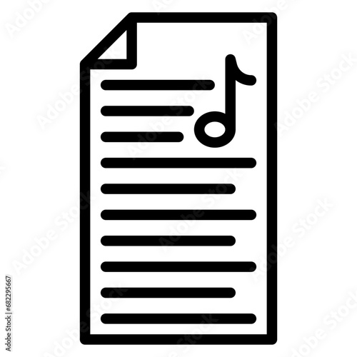 Lyrics Line Icon