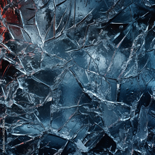 ice texture, thinny sharp frostbytes, dense interlaced needles of ice, remnants of red, absolute zero temperature created with Generative Ai