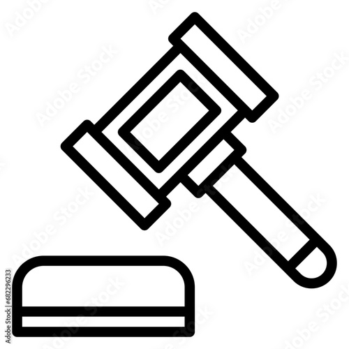 Auction Line Icon