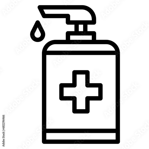 Antiseptic Line Icon