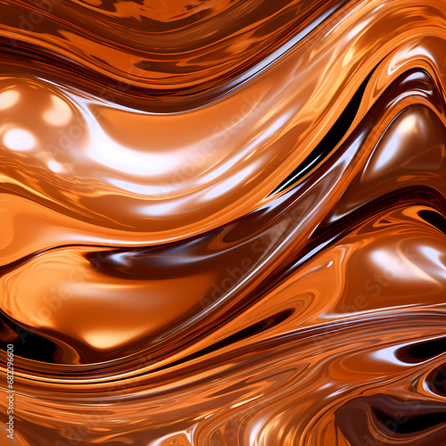 abstract representations of liquid copper