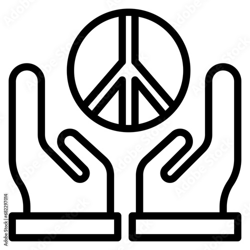 Peace Line Icon