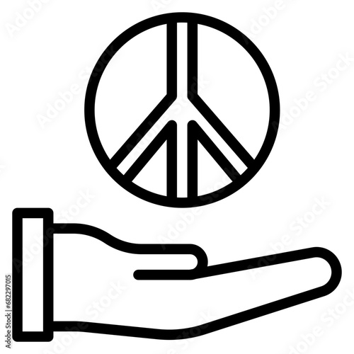 Pacifism Line Icon
