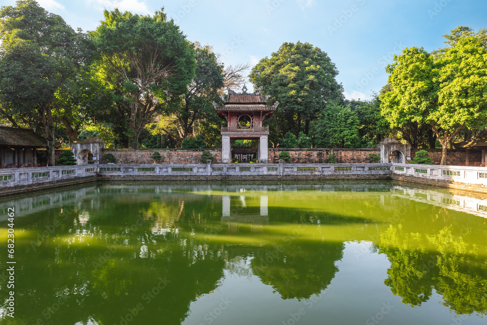 Khue Van pavilion in the Temple of Literature, aka Van Mieu, in Hanoi, Vietnam