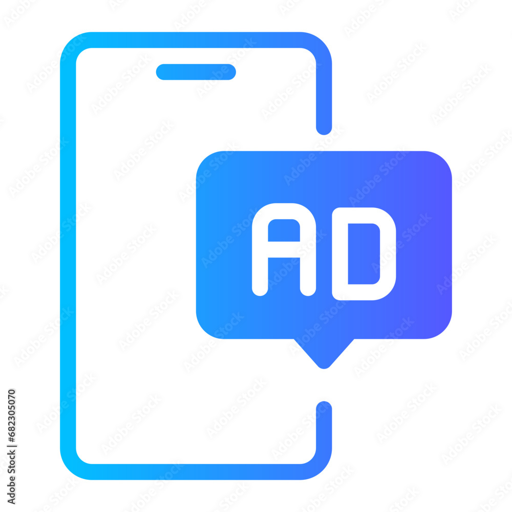advertising gradient icon advertising gradient icon