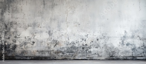Intriguing abstract textures and designs adorned the water-drenched backgrounds of the white-washed grunge metal walls, while the old concrete floor boasted a weathered stone and cement plaster