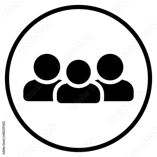 customer glyph icon