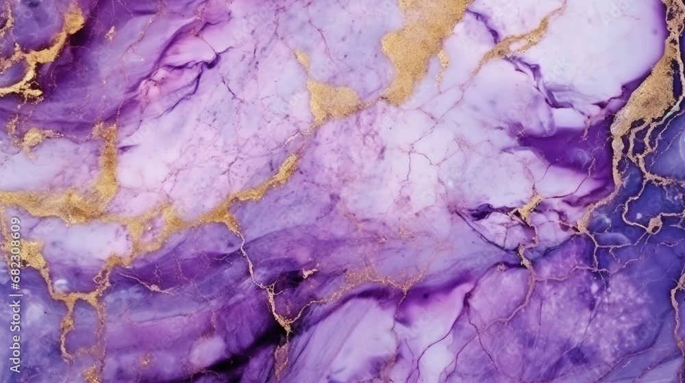 Stone marble texture background lilac and gold colors. Patterned natural of abstract wall marble