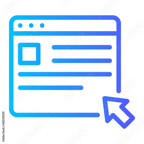 website gradient icon