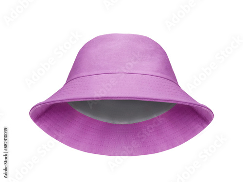 pink bucket hat Isolated on a white background