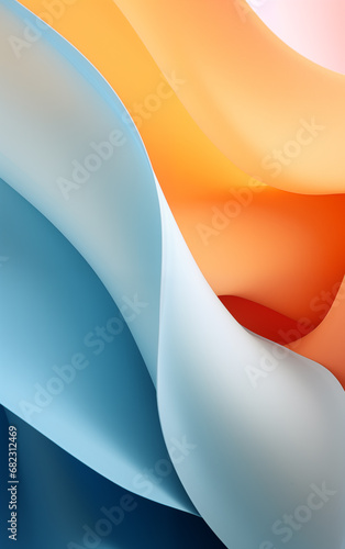 Colorful flowing sheets, business portrait wallpaper background. Ai generated image