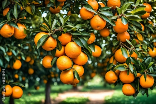 orange tree with oranges