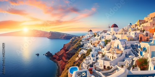 panorama country,Island Magic Discovering the Allure of a Greek Seascape