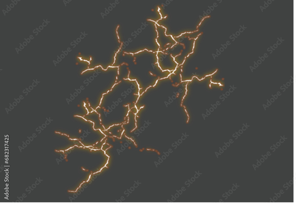 Fototapeta premium thunderstorm and effect lightning