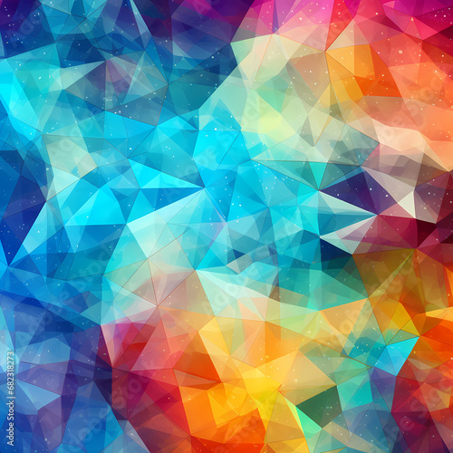 abstract prism-like patterns representing cosmic harmony