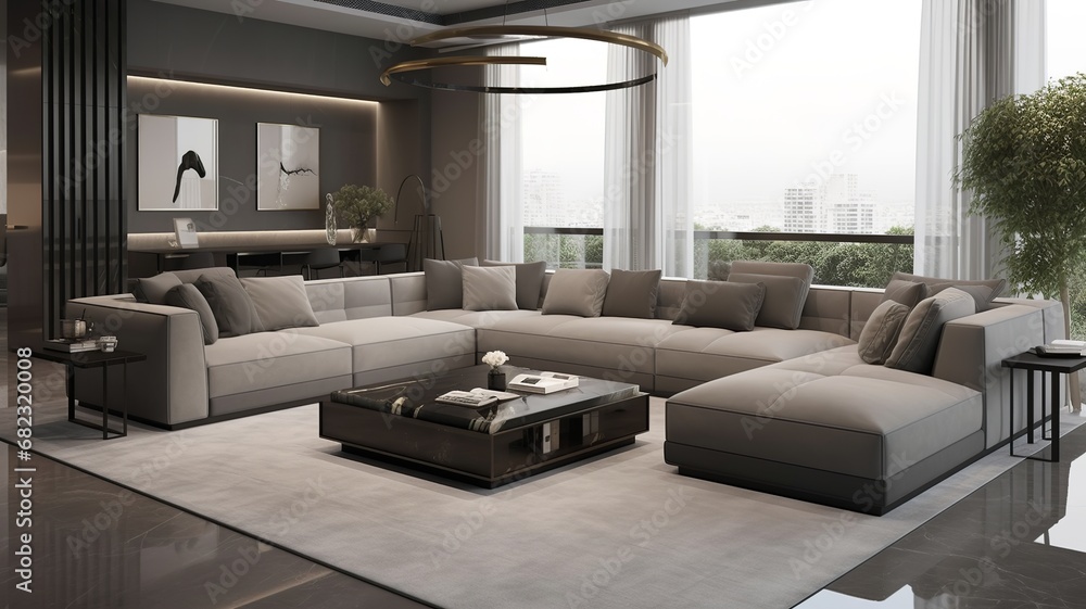Fototapeta premium a wonderful and modern sofa for home comfort