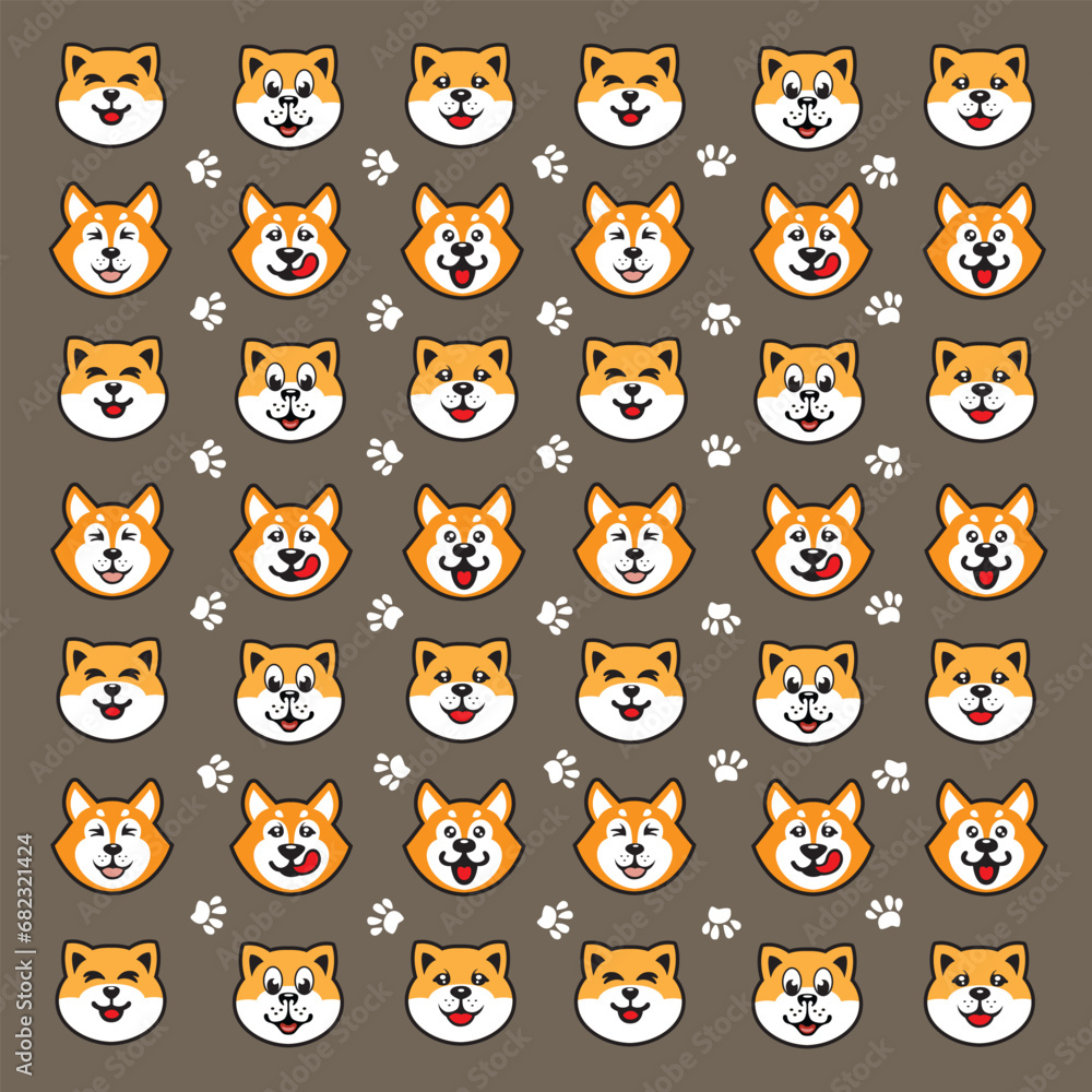pattern dogs design vector
pattern dogs design vector