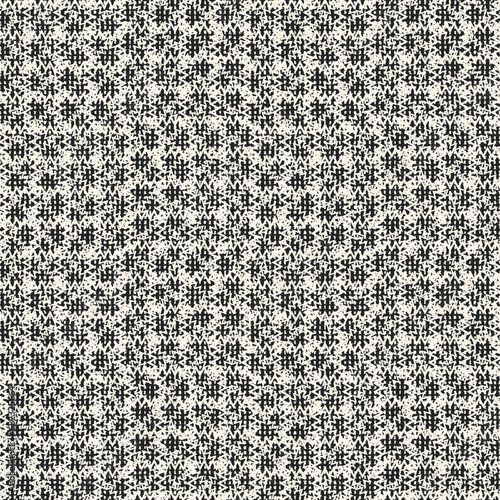 Monochrome Irregularly Mesh Textured Subtle Checked Pattern