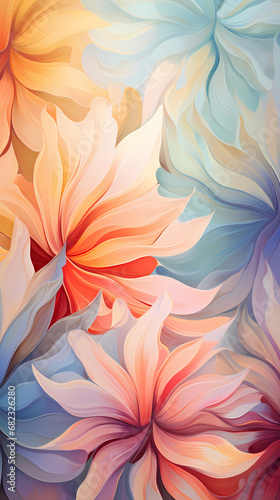 abstract flowers background