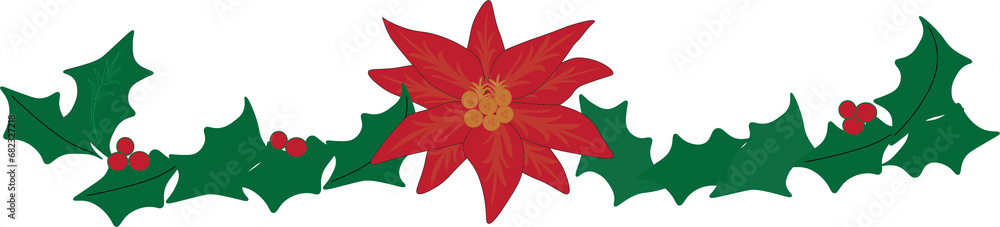 Christmas flowers original design Christmas flowers original design