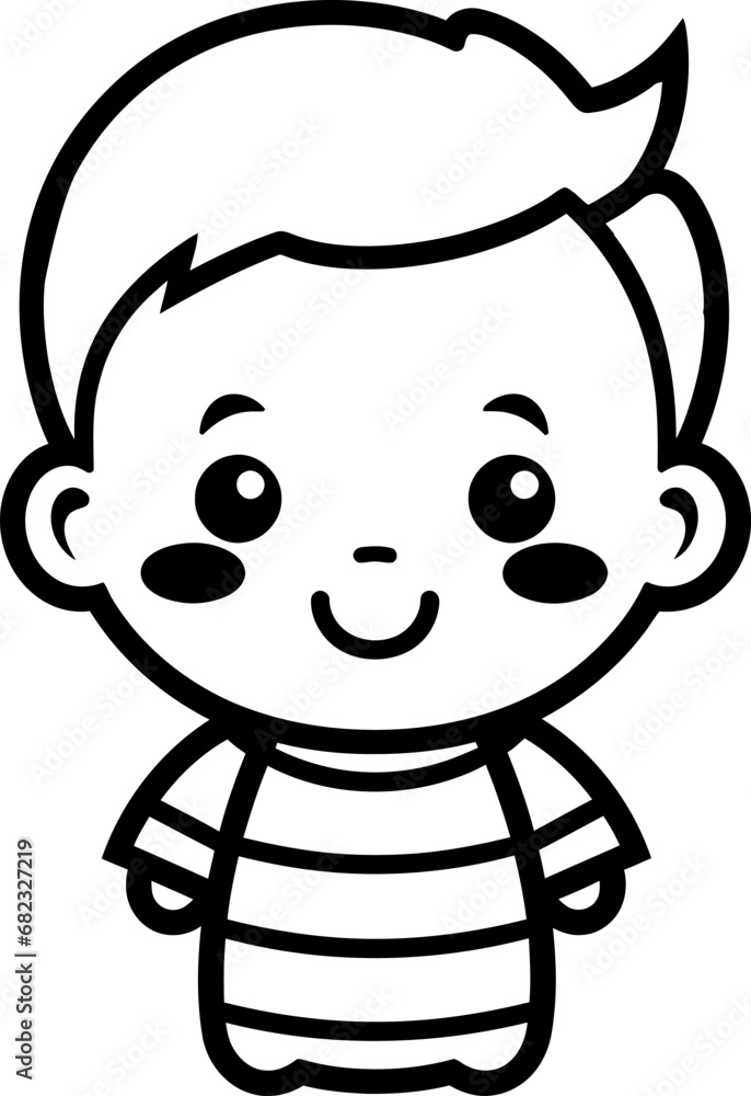 Cute little baby boy silhouette. Vector template for laser cutting. Cute little baby boy silhouette. Vector template for laser cutting.