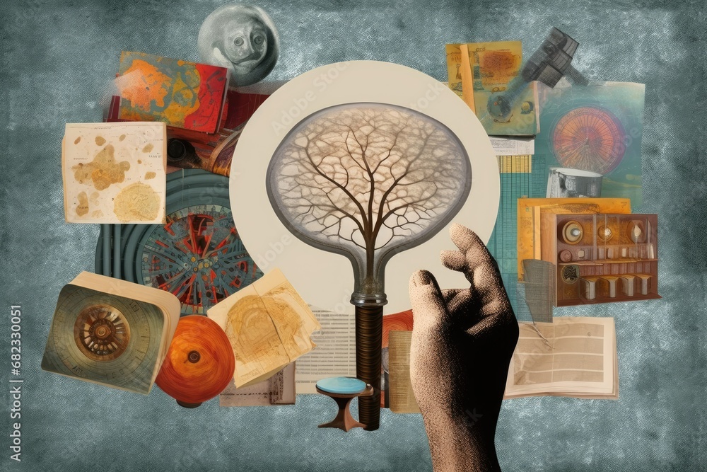 collage Art inventions scientific scoveries new window Education Stock ...